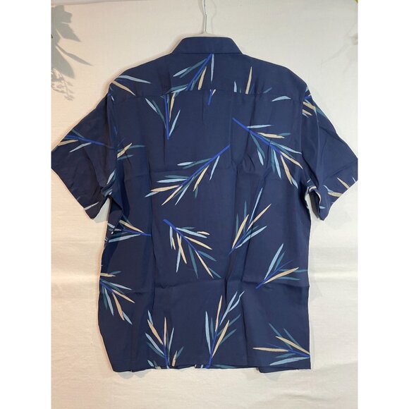 Theory Irving SS Space Multi Stem Print Shirt Men's Size L - Picture 4 of 11